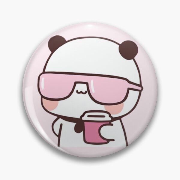 Item preview, Chill Bubu With Sunglasses Valentine Dudu Giving Flower To Dudu Mochi Milk Panda And Brownie Bear True Love Couple designed and sold by DaresToDream.