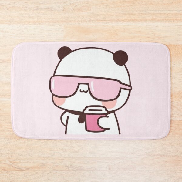 Item preview, Chill Bubu With Sunglasses Valentine Dudu Giving Flower To Dudu Mochi Milk Panda And Brownie Bear True Love Couple designed and sold by DaresToDream.