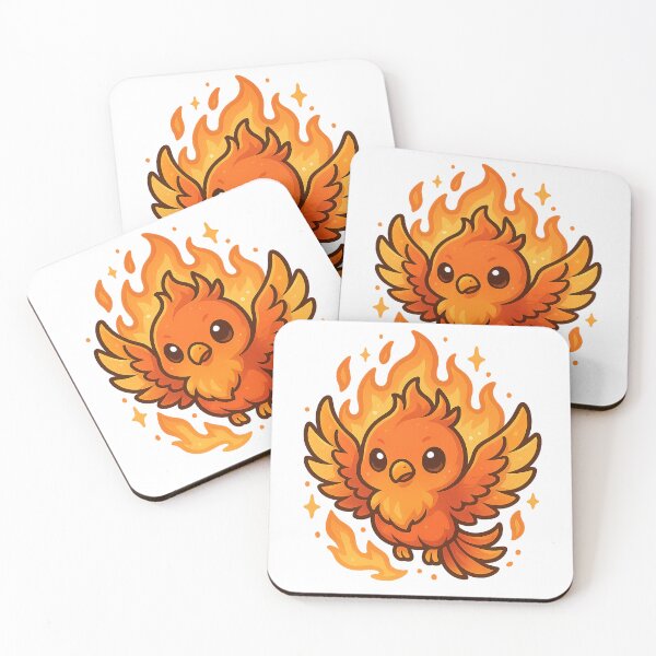 Item preview, Kawaii Phoenix – Mythological Bird of Tender Fire designed and sold by MythicWild.