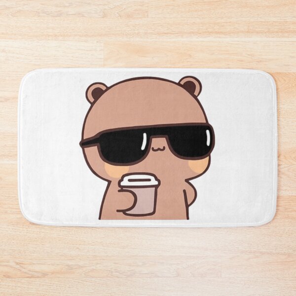 Item preview, Chill Dudu With Sunglasses Valentine Dudu Giving Flower To Dudu Mochi Milk Panda And Brownie Bear True Love Couple designed and sold by DaresToDream.