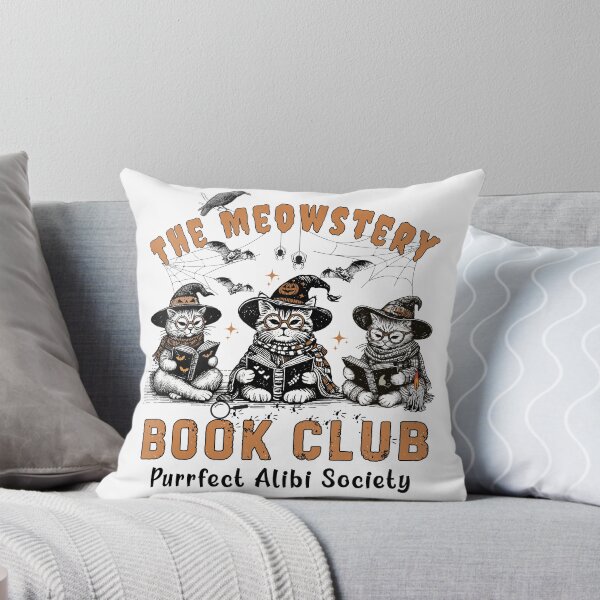 Item preview, Halloween Cats Crime Book Club, Spooky Detective Cat Reading Society designed and sold by BeaverFriends.