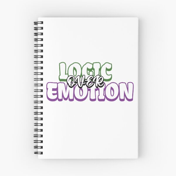 Item preview, Logic Over Emotion T-shirt  designed and sold by PeekStreet.