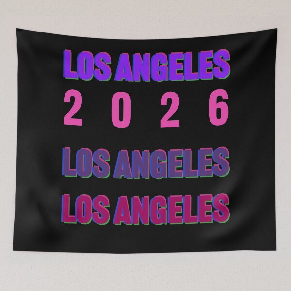Item preview, Los Angeles 2026 Layered Typography California Design designed and sold by cabana.space.