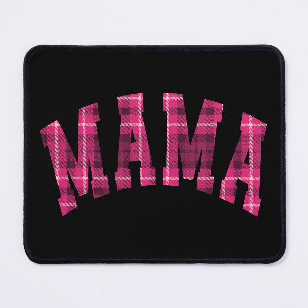 Item preview, Mama - Pink Plaid Pattern designed and sold by theartfulaspie.