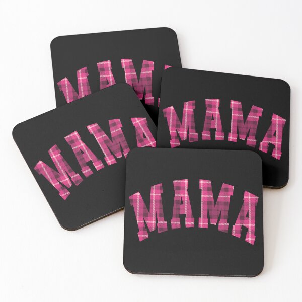 Item preview, Mama - Pink Plaid Pattern designed and sold by theartfulaspie.