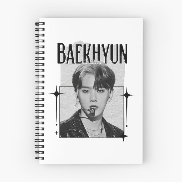 Item preview, Baekhyun from EXO Kpop Soloist Scrapbook Collage Cozy Y2K Vintage Design designed and sold by HELL0WBELLO.