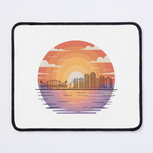 Item preview, Vancouver Skyline – Minimalist Sunset Travel Souvenir Design designed and sold by Paper Drip.