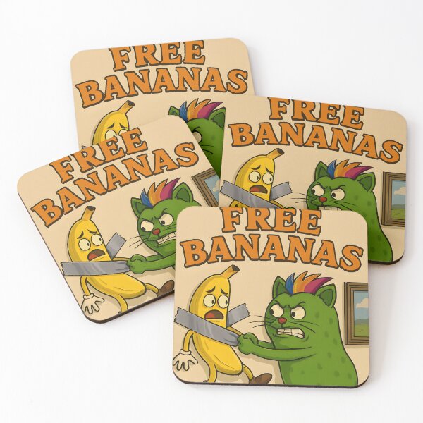 Item preview, Duct-Taped Banana Rescue – Absurd Cat Cartoon designed and sold by AgonGM.
