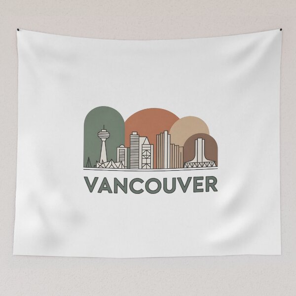 Item preview,  Vancouver Skyline – Minimalist Earthy Travel Souvenir Design designed and sold by Paper Drip.