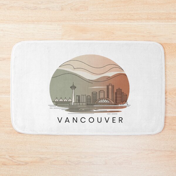 Item preview, Vancouver Skyline – Minimalist Earthy Travel Souvenir Design designed and sold by Paper Drip.