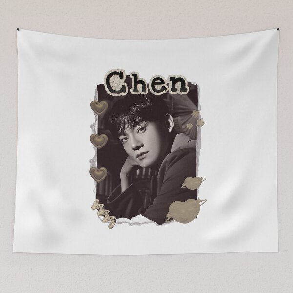 Item preview, Chen from EXO Kpop Soloist Scrapbook Collage Cozy Y2K Vintage Design designed and sold by HELL0WBELLO.