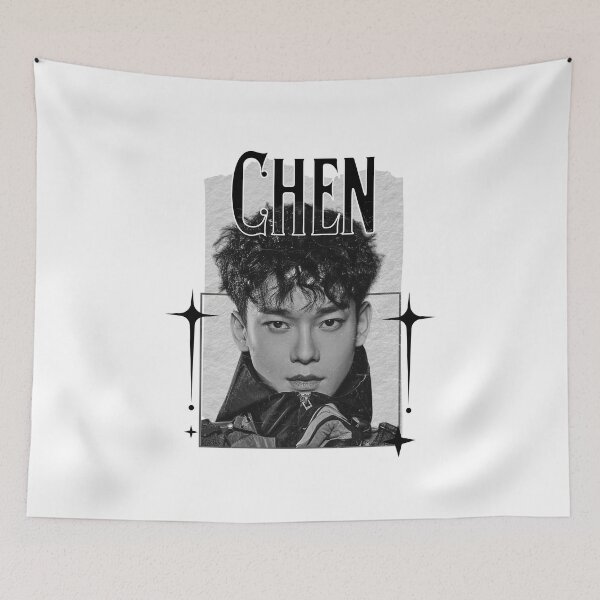 Item preview, Chen from EXO Kpop Soloist Scrapbook Collage Cozy Y2K Vintage Design designed and sold by HELL0WBELLO.