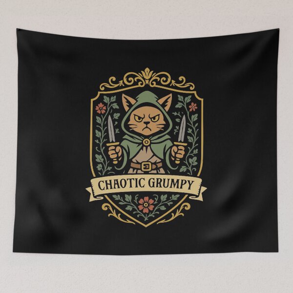 Item preview, Chaotic Grumpy Cat Rogue RPG designed and sold by pixeptional.