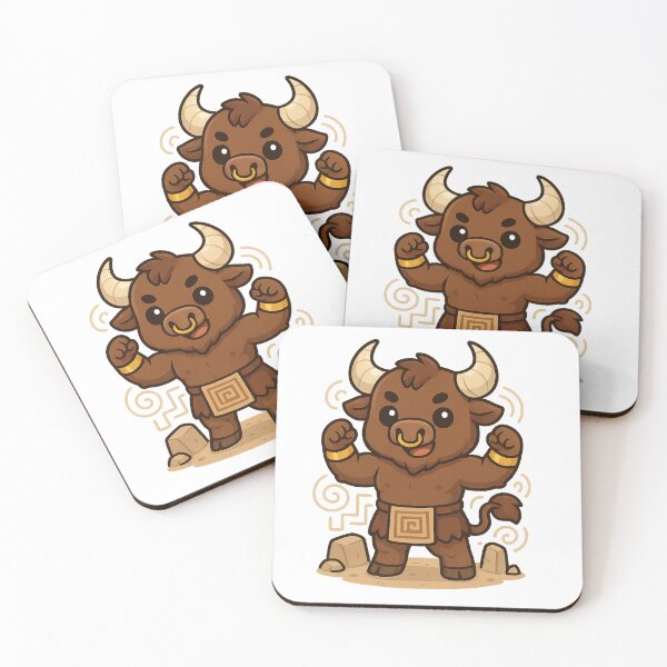 Item preview, Kawaii Minotaur – Cute Labyrinth Monster designed and sold by MythicWild.