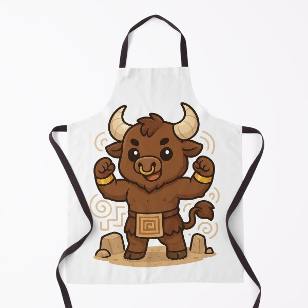 Item preview, Kawaii Minotaur – Cute Labyrinth Monster designed and sold by MythicWild.