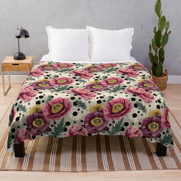 Item preview, Crimson Bloom in Polka Dot Whimsy designed and sold by joannejgg.