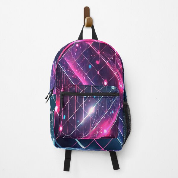 Item preview, Futuristic Neon Geometric Cube | Abstract Cyberpunk Art designed and sold by Chamasi.