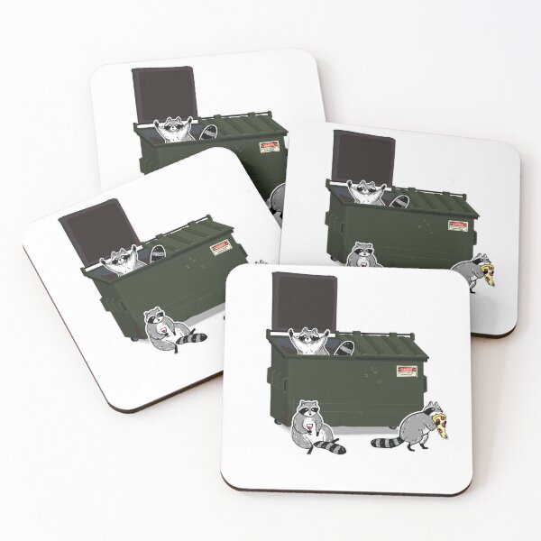 Item preview, Cute Racoons Raiding dumpster  designed and sold by HarryDesigns01.