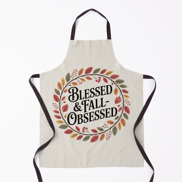 Item preview, Blessed & Fall-Obsessed - Rustic Autumn Wreath Design designed and sold by Jollys-ArtShop.