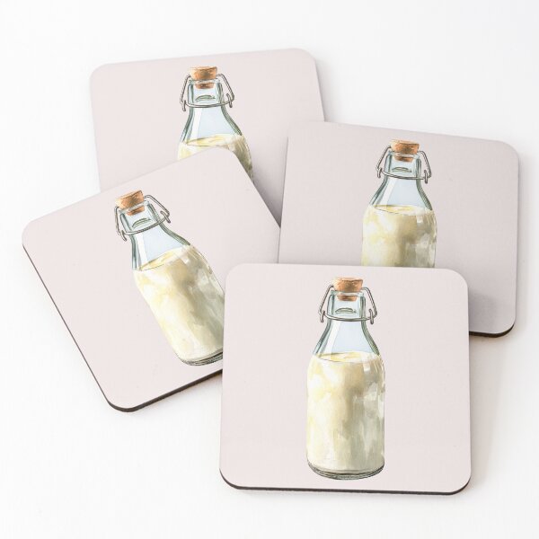 Item preview, Watercolor Bottled Milk designed and sold by Violet Peonies.