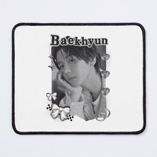 Item preview, Baekhyun from EXO Kpop Solo Artist Black and White Collage Digital Art Portrait designed and sold by AJUNICE STUDIO.
