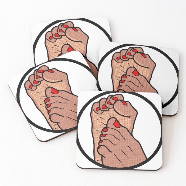 Item preview, Red Toes  designed and sold by SolefulStickers.