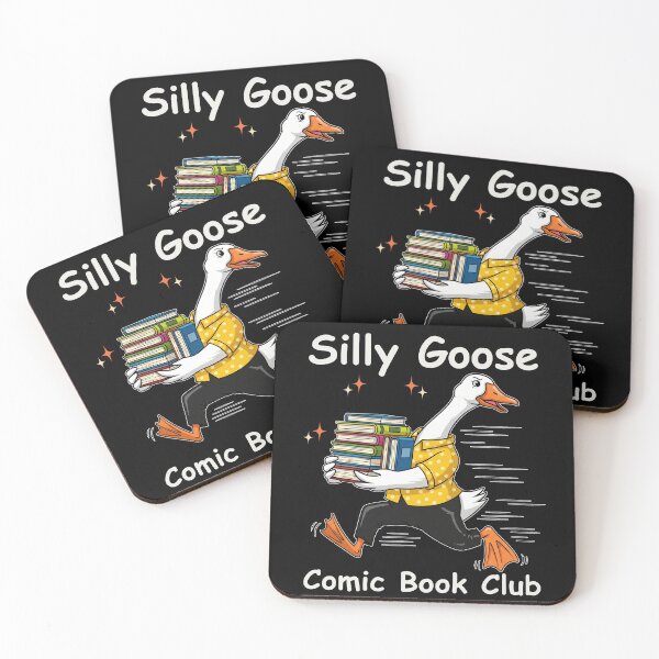 Item preview, Silly Goose Comic Book Club - Funny Reading Animals  designed and sold by BeaverFriends.