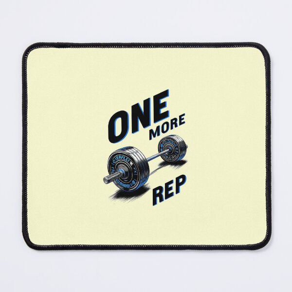 Item preview, One More Rep – Motivational Weightlifting Gym Design designed and sold by girlstrend.
