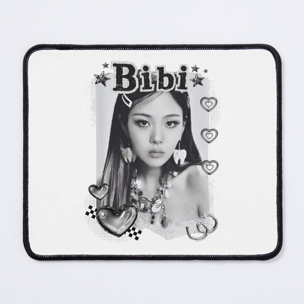 Item preview, BIBI Kpop Solo Artist Black and White Collage Digital Art Portrait designed and sold by AJUNICE STUDIO.