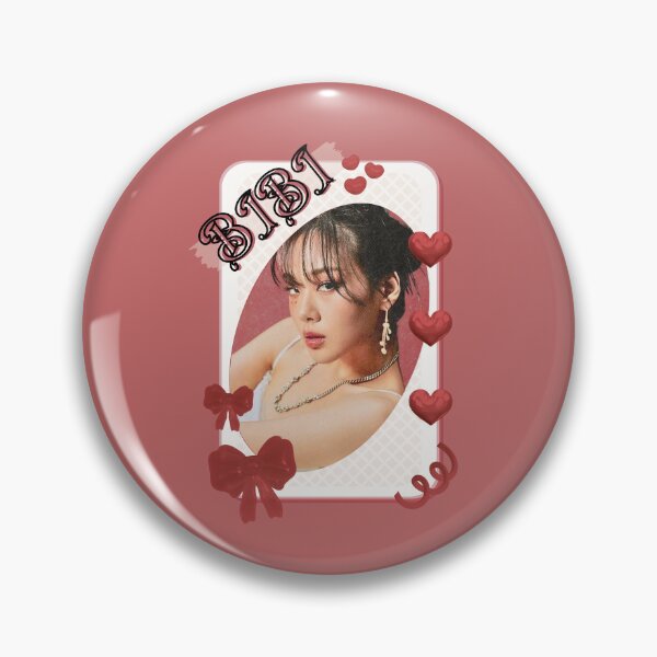 Item preview, BIBI Korean Solo Artist Card Red Aesthetic Collage Design designed and sold by AJUNICE STUDIO.