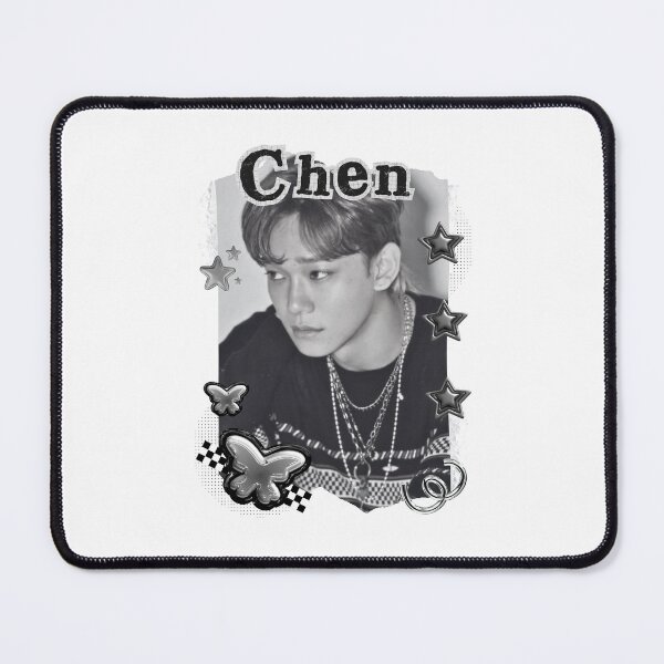Item preview, Chen from EXO Kpop Solo Artist Black and White Collage Digital Art Portrait designed and sold by AJUNICE STUDIO.
