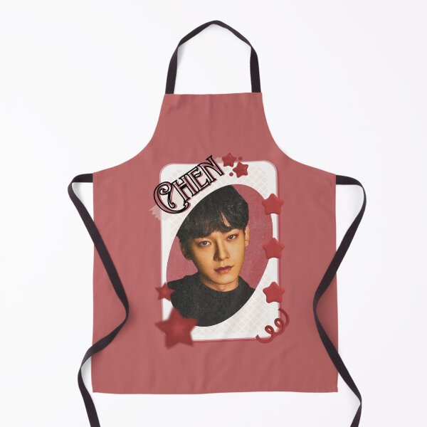 Item preview, Chen from EXO Korean Solo Artist Card Red Aesthetic Collage Design designed and sold by AJUNICE STUDIO.