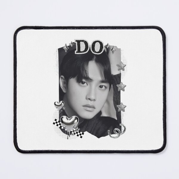 Item preview, D.O. from EXO Kpop Solo Artist Black and White Collage Digital Art Portrait designed and sold by AJUNICE STUDIO.