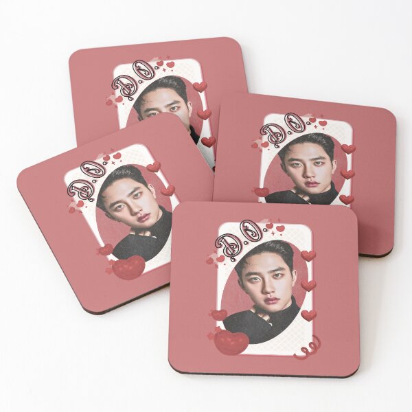 Item preview,  D.O. from EXO Korean Solo Artist Card Red Aesthetic Collage Design designed and sold by AJUNICE STUDIO.