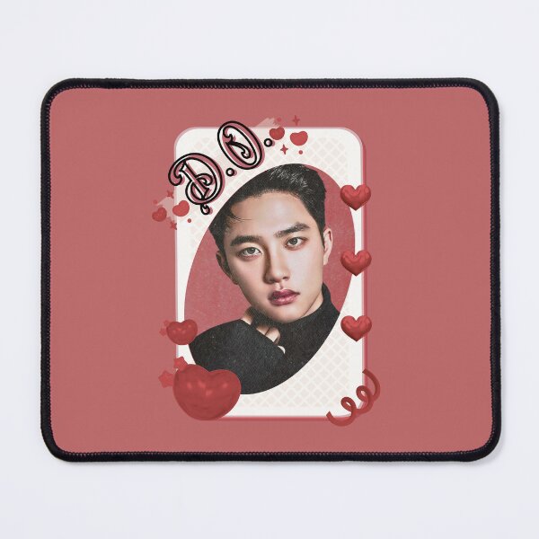 Item preview,  D.O. from EXO Korean Solo Artist Card Red Aesthetic Collage Design designed and sold by AJUNICE STUDIO.