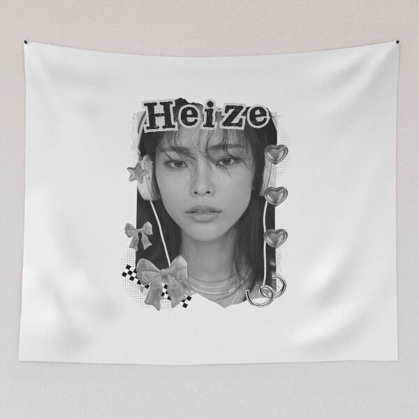 Item preview, Heize Kpop Solo Artist Black and White Collage Digital Art Portrait designed and sold by AJUNICE STUDIO.