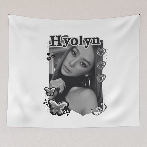 Item preview, Hyolyn Kpop Solo Artist Black and White Collage Digital Art Portrait designed and sold by AJUNICE STUDIO.