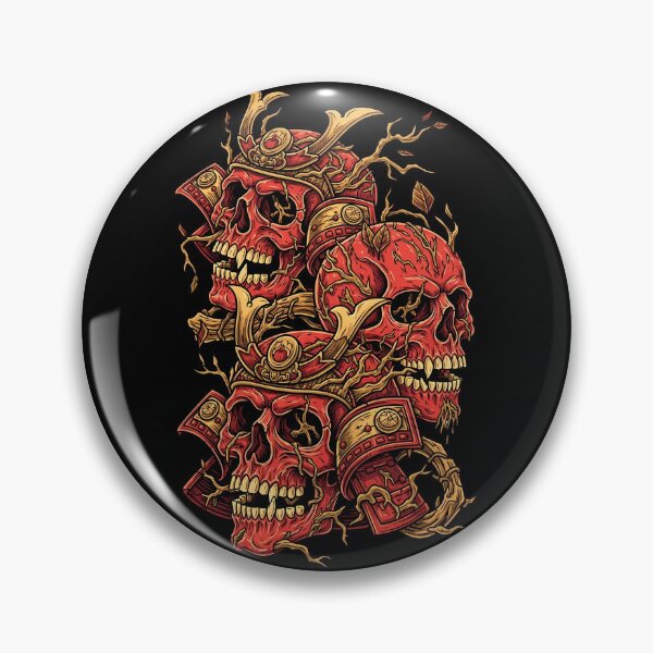 Item preview, Cursed Samurai Skull Pile  designed and sold by Thunderbelts.