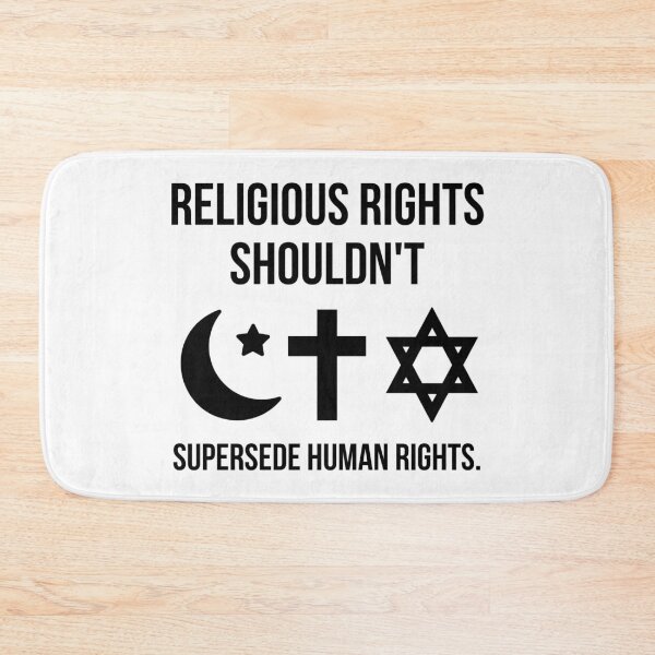 Item preview, Religious rights shouldn’t supersede human rights.  designed and sold by Rachel the Artist .
