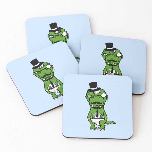 Item preview, T-Rex Sir Gentleman Mr. rich Monocle Glasses Top Hat designed and sold by shirt-o-mat.