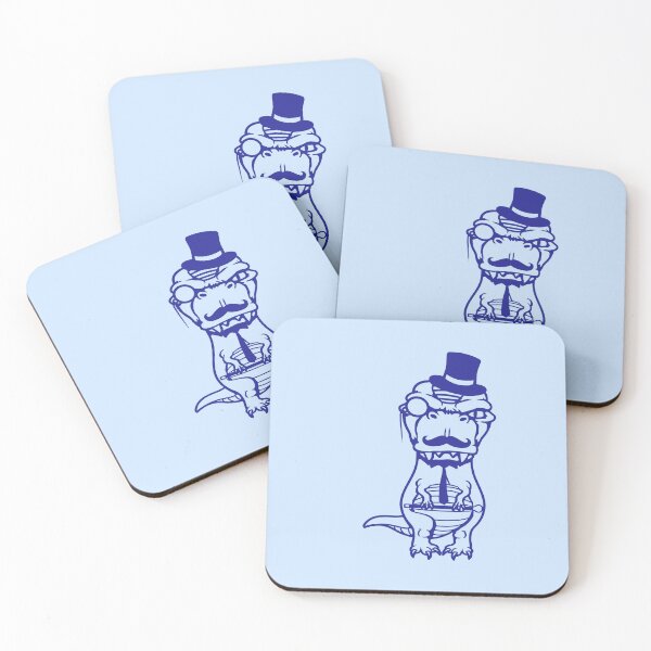 Item preview, T-Rex Sir Gentleman Mr. rich Monocle Glasses Top Hat designed and sold by shirt-o-mat.