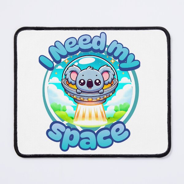 Item preview, Cute Koala Spaceship T-Shirt: Funny "I Need My Space" UFO Alien Tee for Introverts & Space Lovers. Kawaii Animal Pun Gift. designed and sold by VueArts.