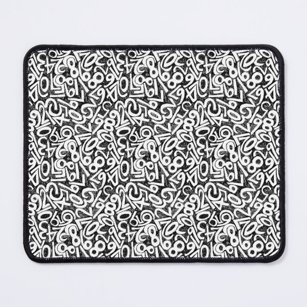 Item preview, Numbers black and white pattern designed and sold by SaryandSaff.
