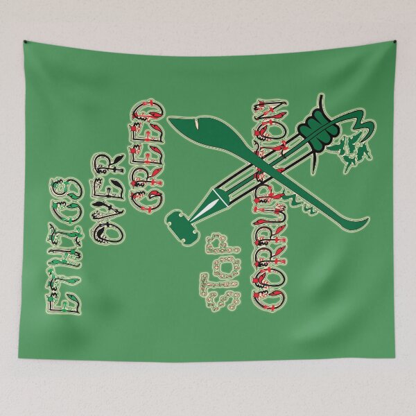 Item preview, Ethics over greed, stop corruption 2 designed and sold by ZeYaKalilaMira.