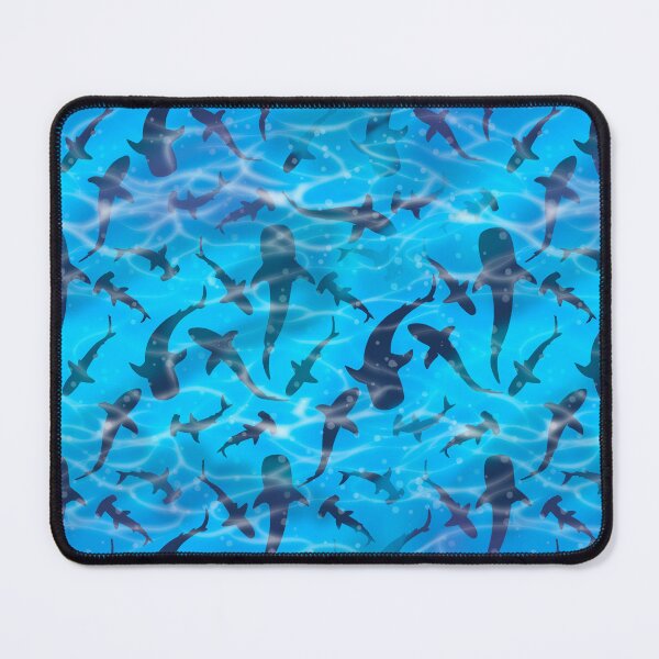Item preview, Silueta de tiburones nadando designed and sold by FlotsamCreative.