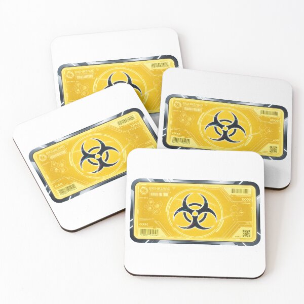 Artikelvorschau, Futuristisches gelbes Schild mit Biohazard-Symbol entworfen und verkauft von AFernandesDSG.