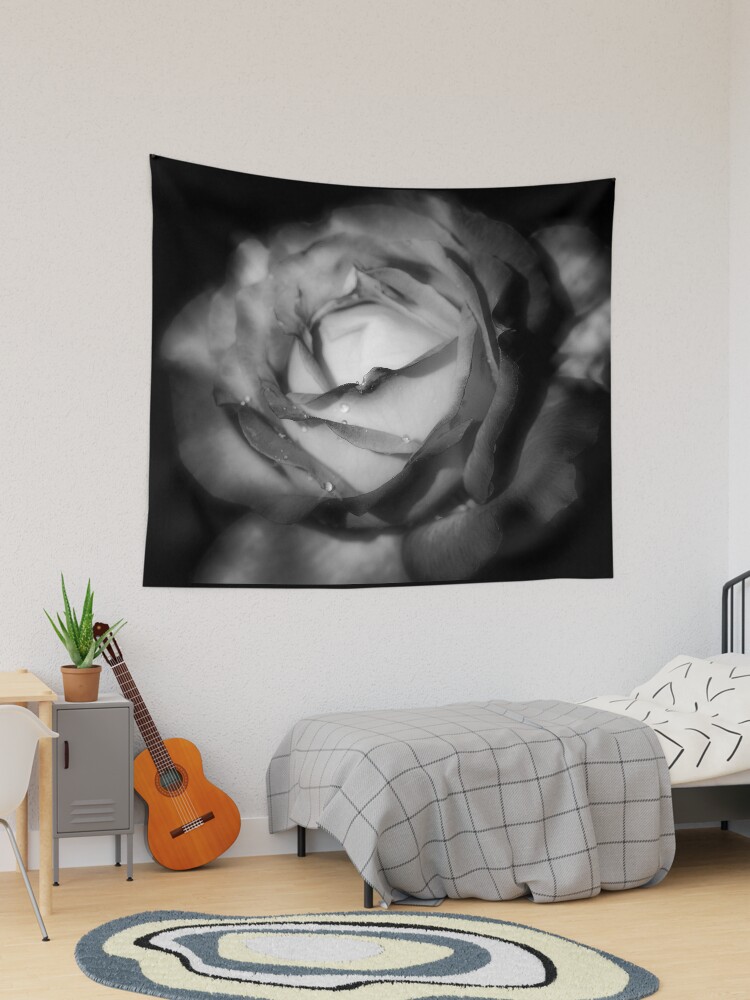 Black and White Rose Tapestry for Sale by ADM Photography Redbubble