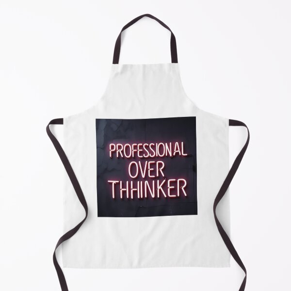 Item preview, Bold Funny Professional Overthinker Quote designed and sold by Goktwooo.