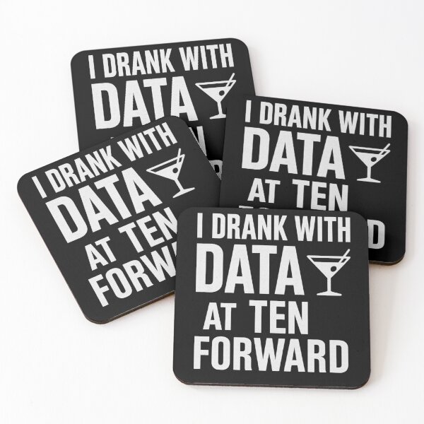 Item preview, I Drank with Data at Ten Forward T-Shirt – Funny Star Trek Next Generation Fan Tee designed and sold by Feral Confetti.
