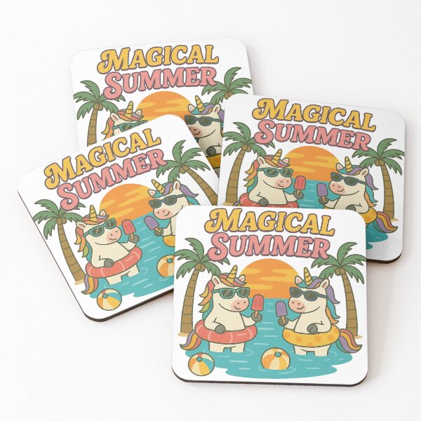Item preview, Magical Summer | Whimsical Summer Vibes Design | Sunny Beach & Nature Illustration | Relaxing Vacation Artwork | Fun Seasonal Graphic designed and sold by PaintedPixels01.